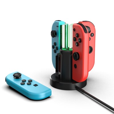   Nintendo Switch 4in1 Joy-Con Quad-Charger Ladestation   Versand aus DE