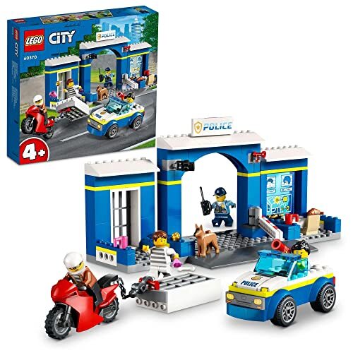 LEGO City 60370 Police Station Chase Building Toy Set