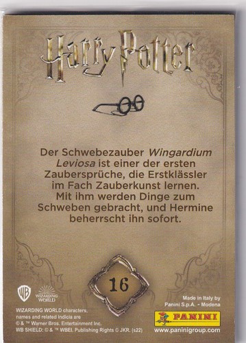 Tarjeta Panini Harry Potter Welcome to Hogwarts nº 16 Piedra Filosofal - Imagen 2 de 2