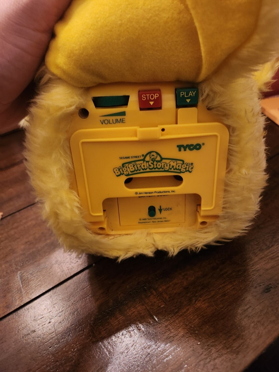 Vintage 1990 Tyco Sesame Street Big Bird Story Magic Animated