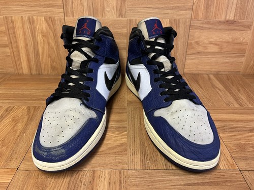 RAR🔥 Nike Air Jordan 1 Retro Mid SE Deep Royal Blue 2018 Größe 11 852542-400 - Bild 4 von 10