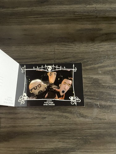 VTG 90s Nightmare Before Christmas Postcard Book Movie Image Art New Unused - Picture 3 of 6