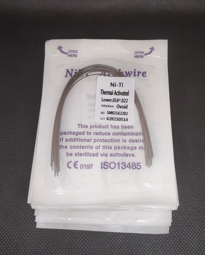 Dental Orthodontic Thermal Activated NITI Arch Wires Rectangular Ovoid Form - Picture 8 of 8