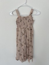 Rare Editions Girl  s Pink Flower  Gold Striped Romper - Size 4T