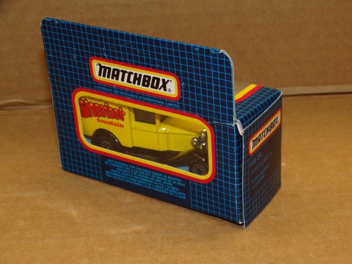 VINTAGE MATCHBOX MB-38 MODEL A VAN - BARRATT SHERBET ~ MINT IN OPEN BOX ! - Picture 2 of 3