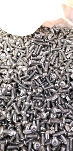 New #6-32X3/8" Machine Screw Torx Drive (QTY 500) Black Tamper-proof button head - Picture 2 of 3