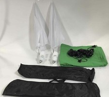 Neewer 5 x10 Frame Green Background 800w 5500K Umbrella Lights Soft box Cases