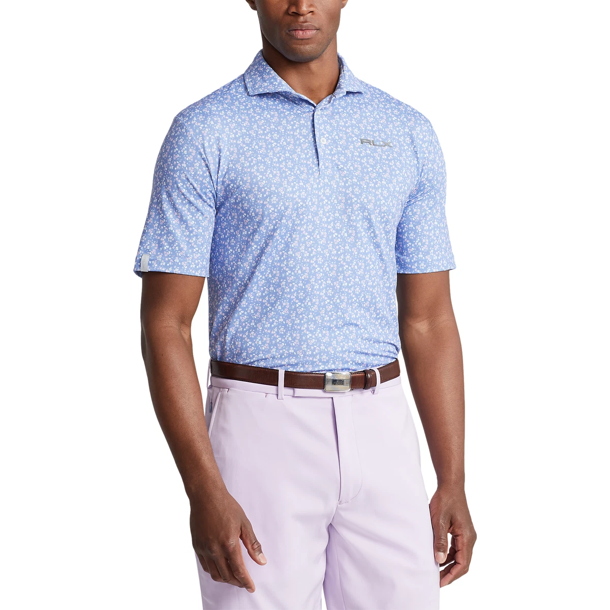 RLX Ralph Lauren Golf Petal Print Short Sleeve Airflow Polo Shirt