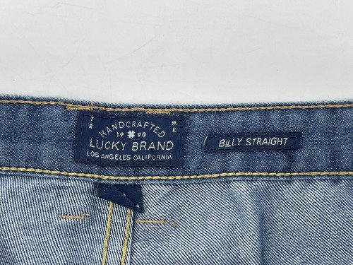 Lucky Brand Billy Straight Leg Jeans Girls Size 18 Blue Distressed Denim 30X30 - Picture 3 of 12