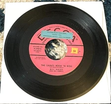 Bill Haley: The Saints Rock 'N Roll/R-O-C-K 45 Decca/US promo rockabilly HEAR