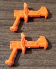 2 He-Man Masters of the Universe Blaster Gun Orange Red Accessory MOTU Classic