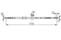 Bosch Handbremsseil Links FüR Audi 80 B4 1.6-2.8 09.91-01.96 OE 8A0609701A