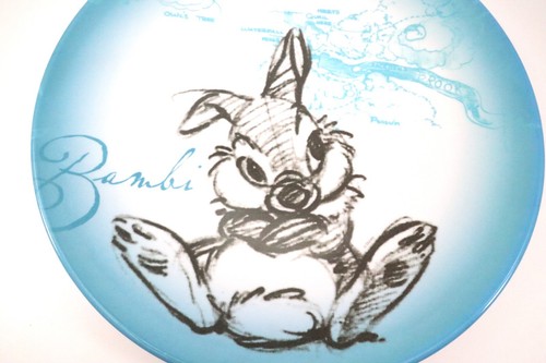 Zak! Designs Disney’s Thumper DINNER PLATE & CEREAL BOWL Melamine Blue - Picture 6 of 12