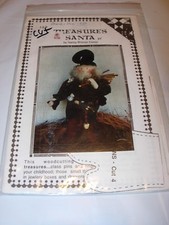 CUT CHRISTMAS SANTA CLAUS FIGURINE 21" DOLL CRAFTS SEWING PATTERN HOLIDAY DECOR