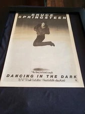 Bruce Springsteen Dancing In The Dark Rare Original U.K Promo Poster Ad Framed!