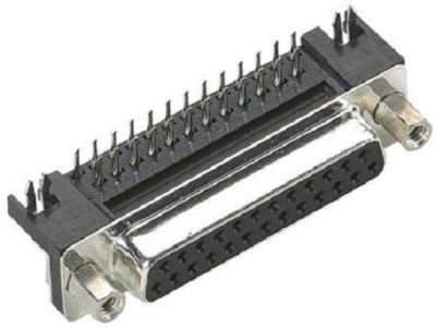 Harting 37 Way Right Angle Through Hole PCB D-sub Connector Socket - 9684537612