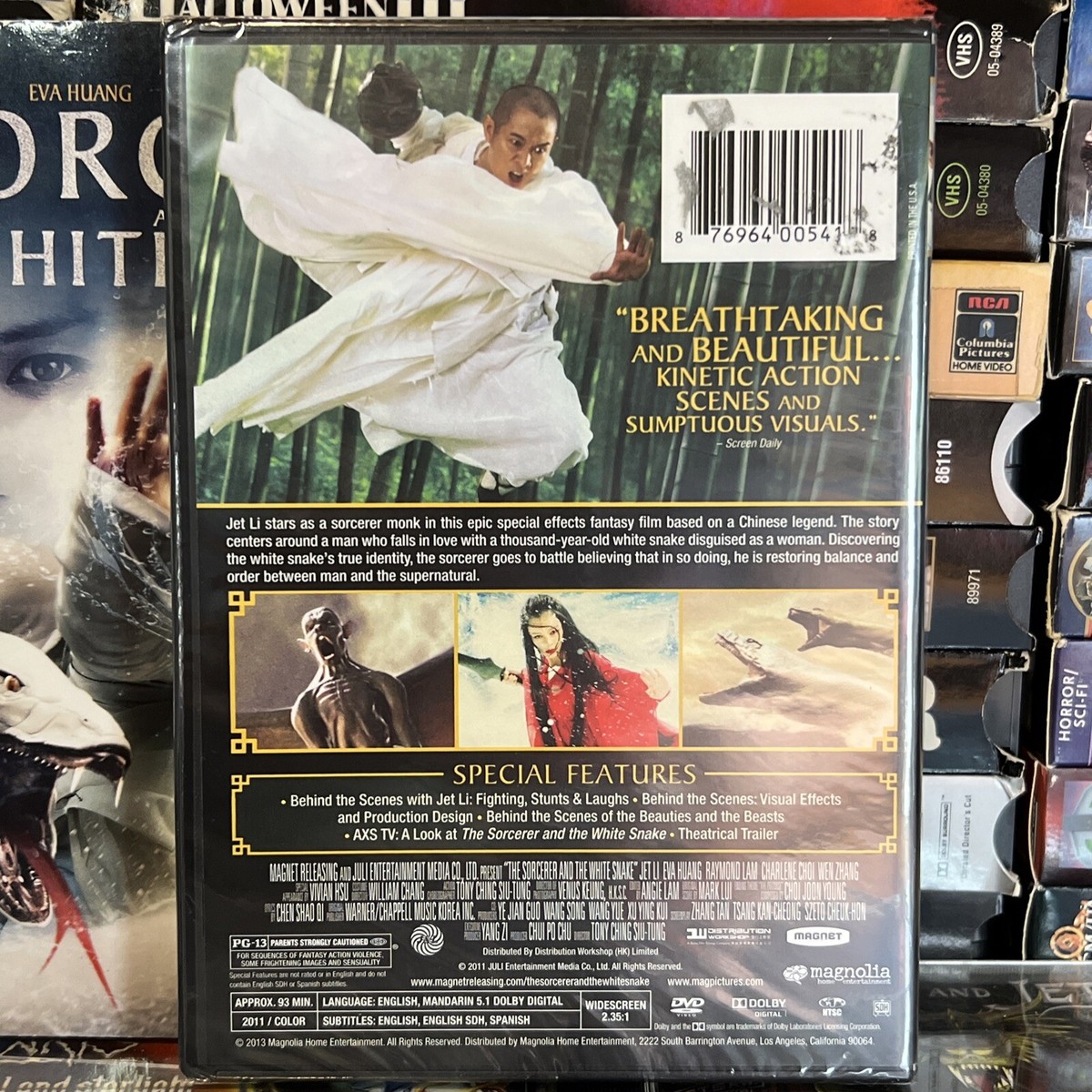 The Sorcerer And The White Snake 2011 DVD New w/ Slipcover Jet Li