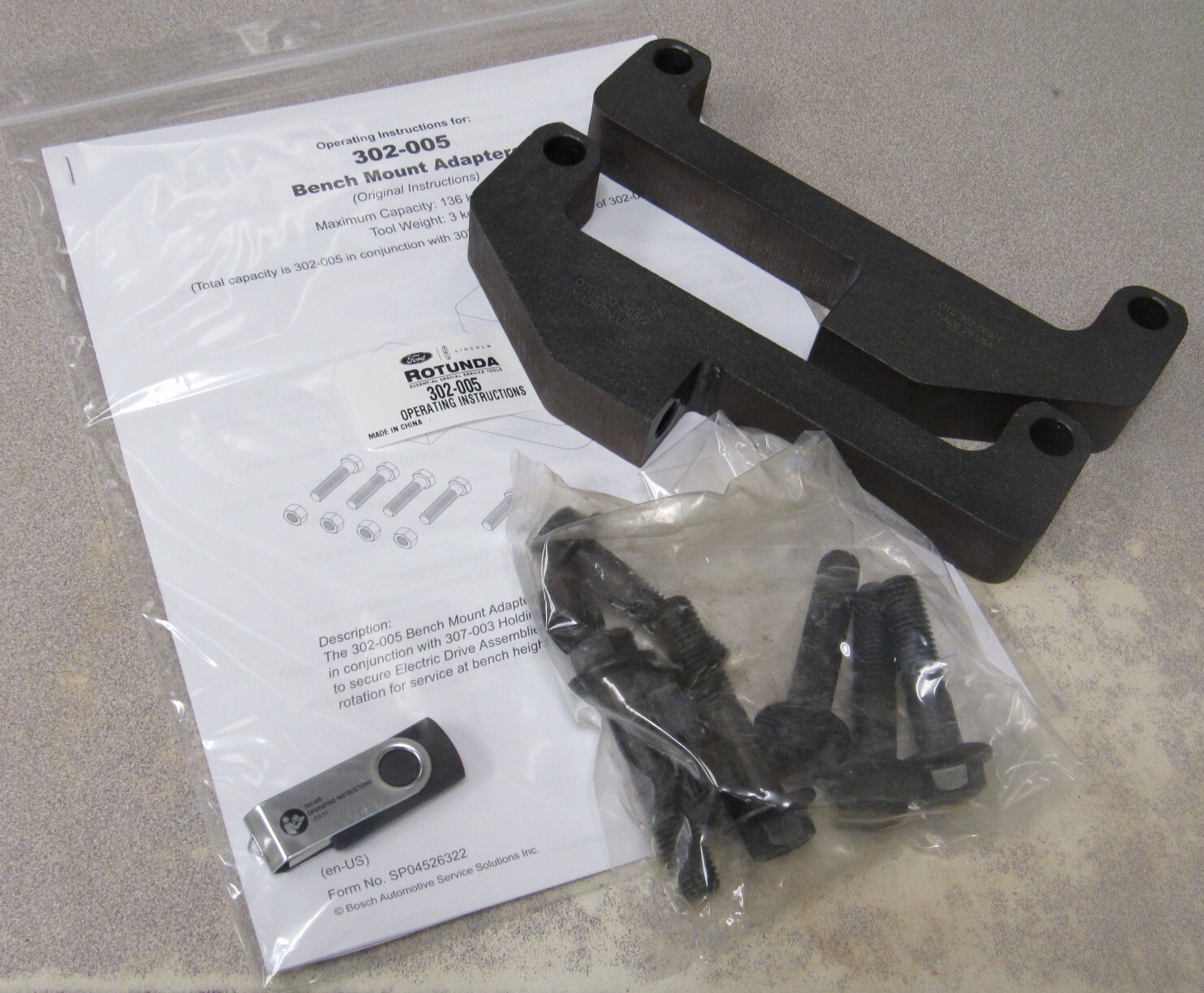 Bench Box Adapter New Ford 302-005 OTC Rotunda Bench Mount Adapters Set | eBay