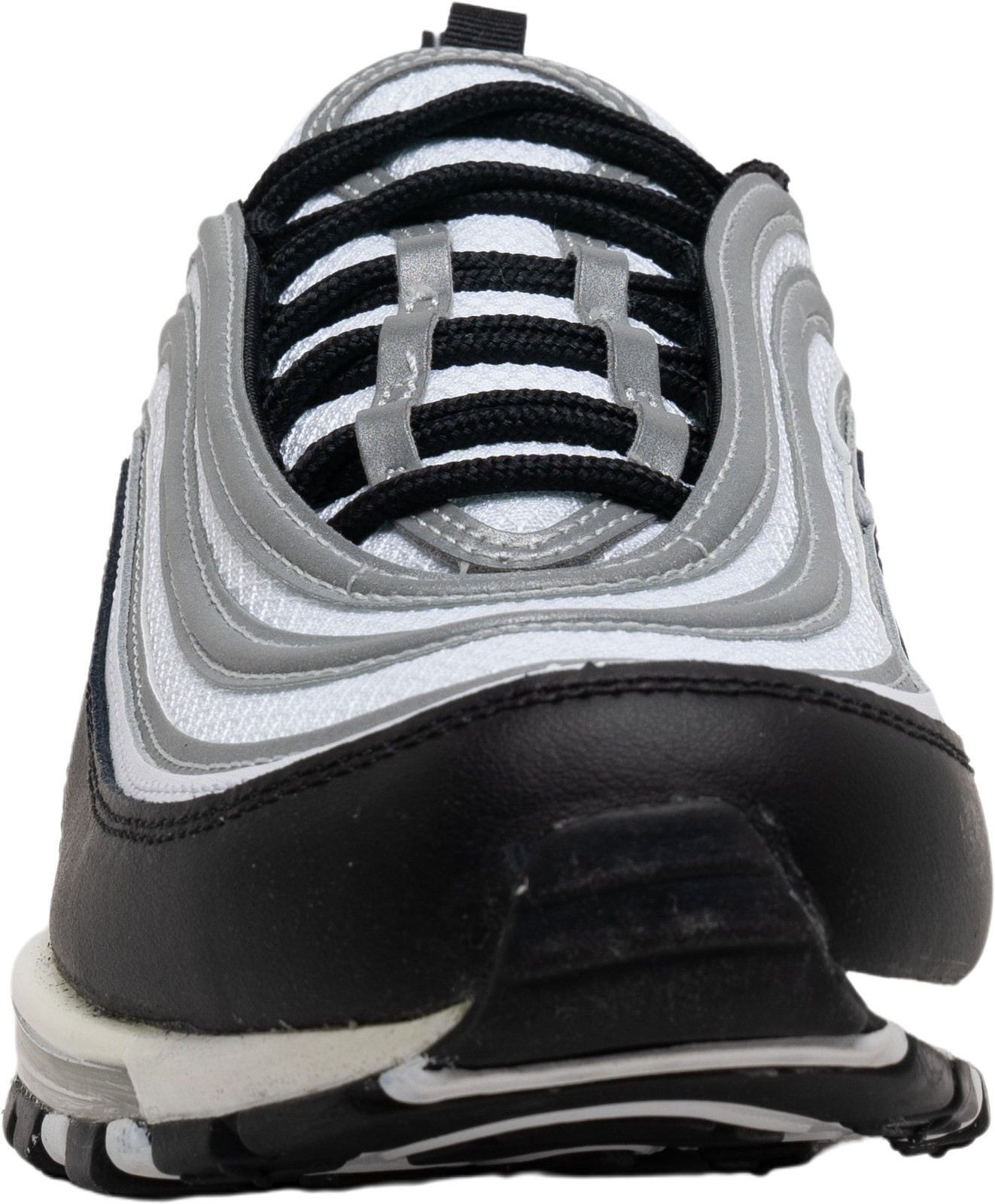 air max 97 white and black silver