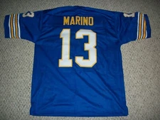 Unsigned DAN MARINO Custom Pittsburgh Blue Sewn New Football Jersey Sizes S-3XL