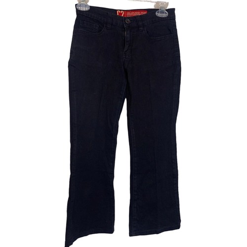 C2 Basic Outfitters Jeans Girls Small 26x22 Black Flare Leg - Picture 2 of 13