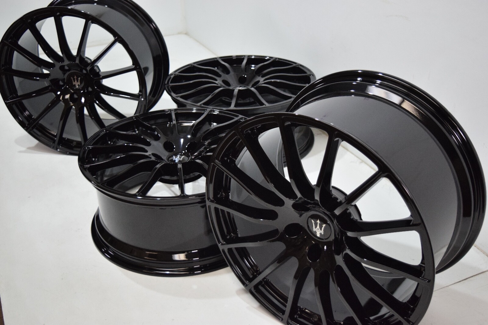 20" Maserati Ghibli Quattroporte GTS Rims OEM Genuine Forged Wheels gloss black