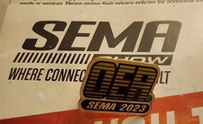 2023 SEMA Show OER Promo Pinback Pin Las Vegas Original Equipment Reproduction