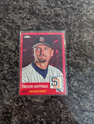 2022 Topps Chrome Platinum Anniversary Trevor Hoffman Red Atomic/100 Padres
