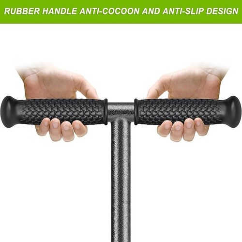 Manual Lawn Aerator Tool Stainless Steel Coring Plugs Soil Storage Tray Home New - Picture 4 of 8