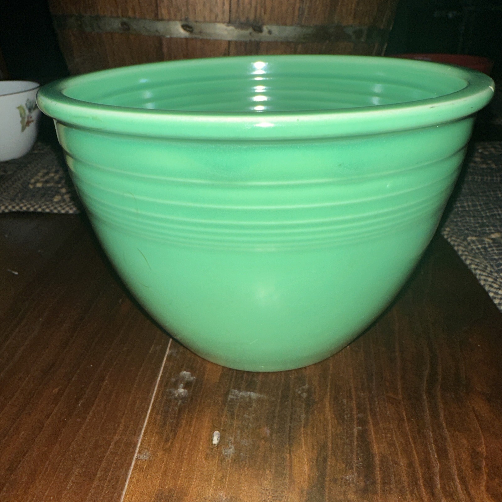vintage green Fiesta Ware 3 mixing bowl 4 1/2 inches tall eBay