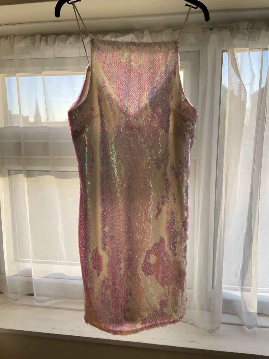 Topshop Sequin midi Dress in White/Pink size 8 | eBay UK Topshop Sequin midi Dress in White/Pink size 8 | eBay UK