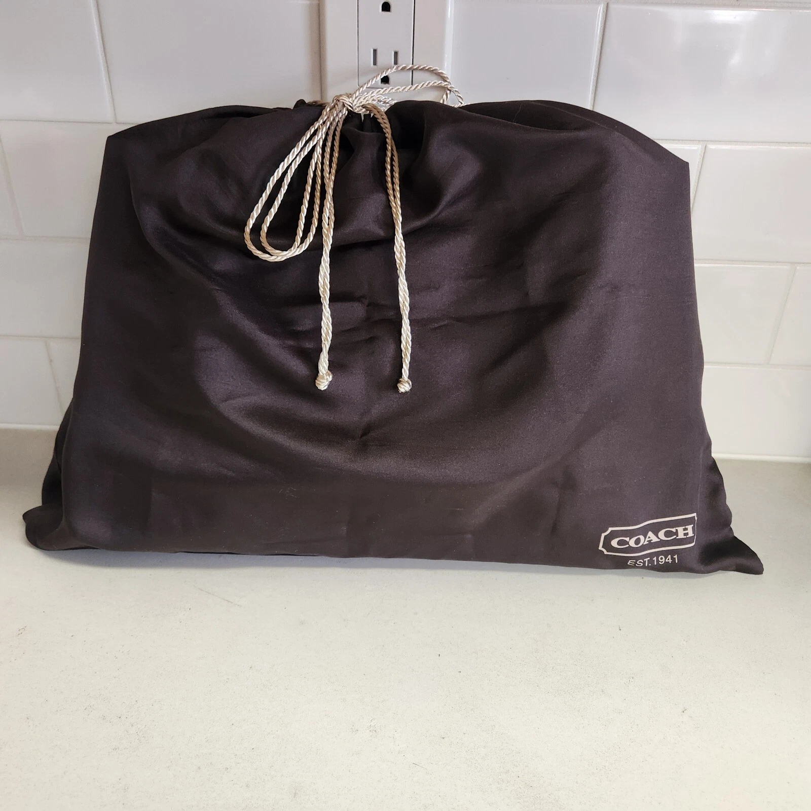 Coach Park Borsa a tracolla grande in pelle Park Carryall F19728 nuova con etichetta