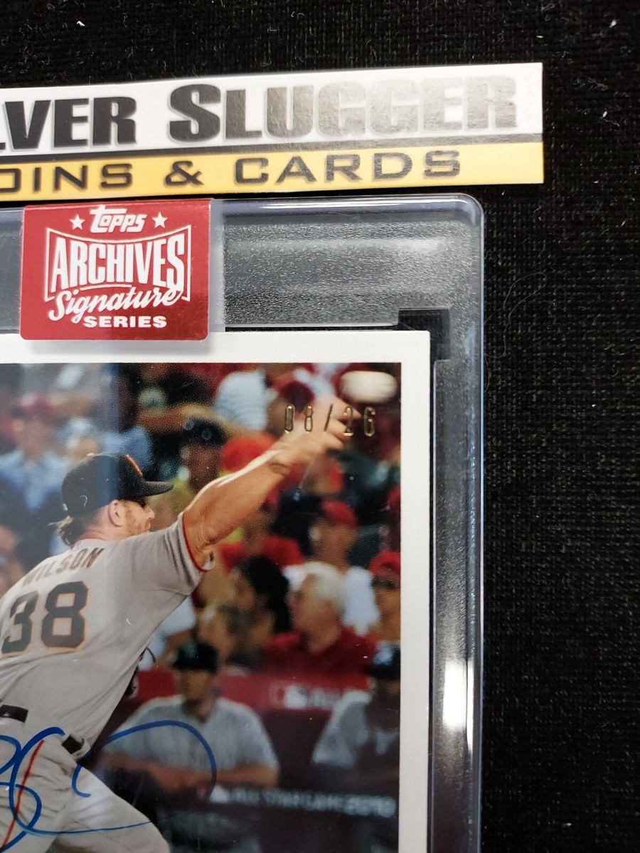 2023 Brian Wilson Topps Archives Signature Series On Card Auto /26