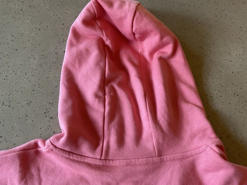 CLEO HARPER size L 14 pink logo cropped OPERA hoodie sweat Shirt - Picture 22 of 23