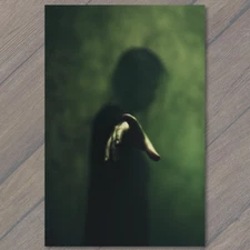 Art Print Woman Reaching Hand Out Eerie Scary Ominous Help Green Strange Fear