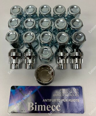 Alufelgenmuttern 19mm Bimecc + Schlösser M14x1,5 VW Volkswagen Typ 2 T2 T3 T25