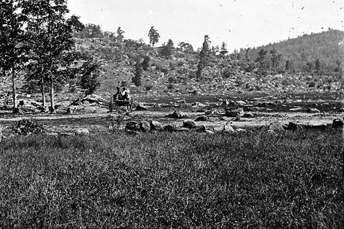 New 5x7 Civil War Photo: Big & Little Round Tops after the Battle of Gettysburg