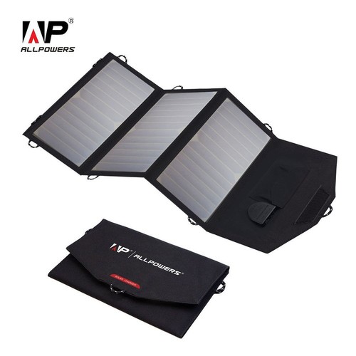 Foldable Solar Mobile Charger-Waterproof Panel Solars 12v Power Bank Car Battery - Picture 1 of 11