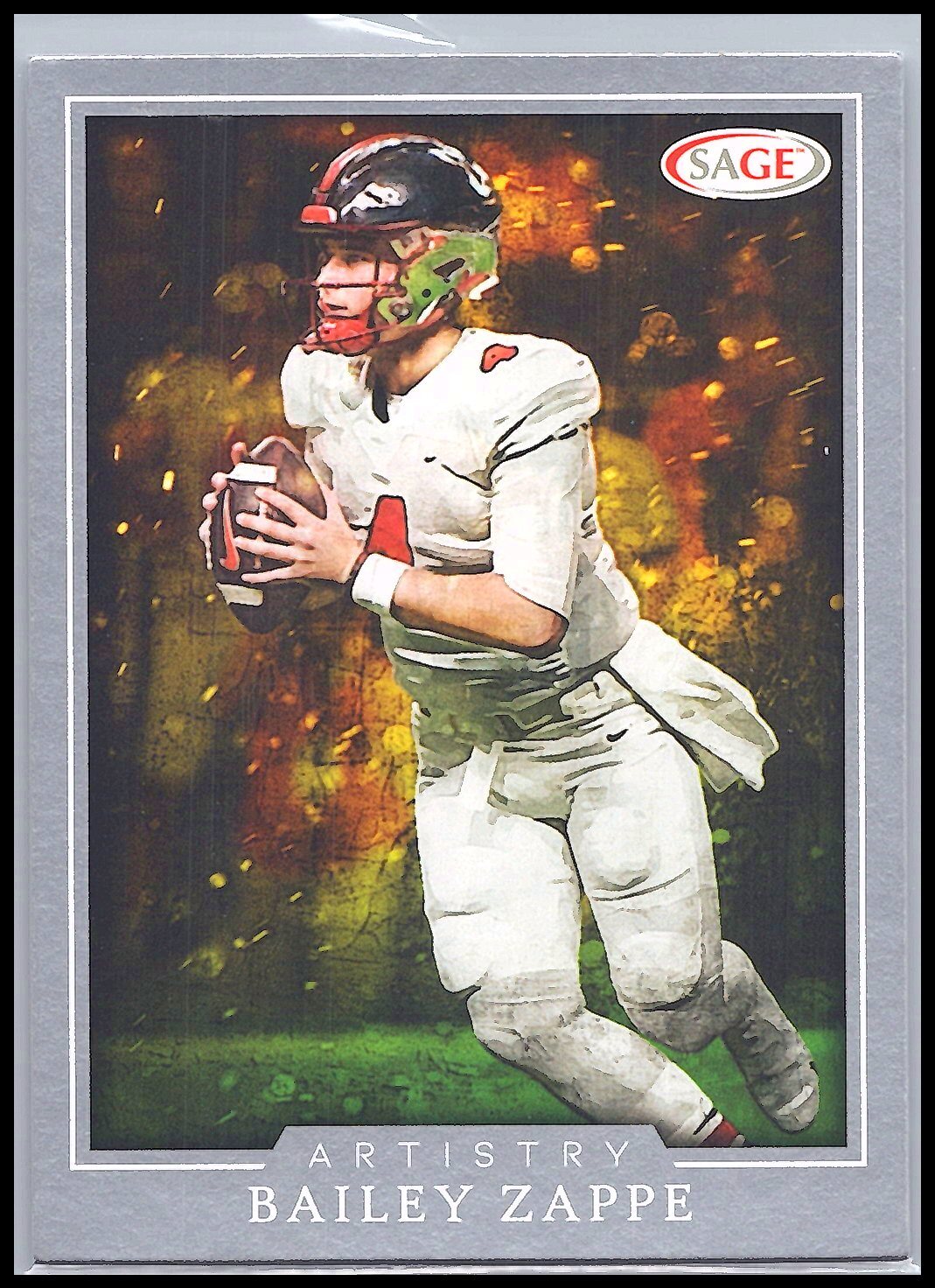 2022 SAGE HIT #ART-BZ Bailey Zappe Artistry Silver