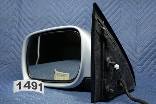 VW Touareg Door Mirror Driver LH 14-Wire Power Fold Silver 2007-2004 OEM 1491 - Picture 7 of 9