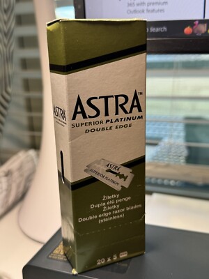 100 pack Astra Double Edge Safety Razor Shaving Blades barber Made in India