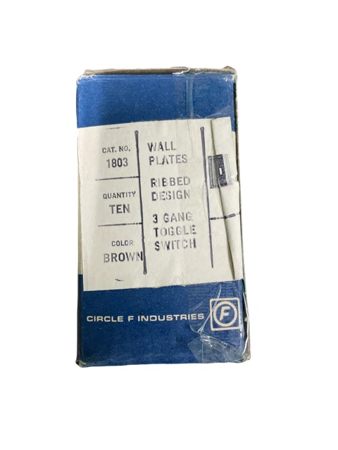 CUBIERTA DE SALIDA DE BAQUELITA (PAQUETE DE 10) MARRÓN CUBIERTA DE INTERRUPTOR DE 3 VELOCIDADES NOS.ENVÍO GRATUITO Foto 3 de 3