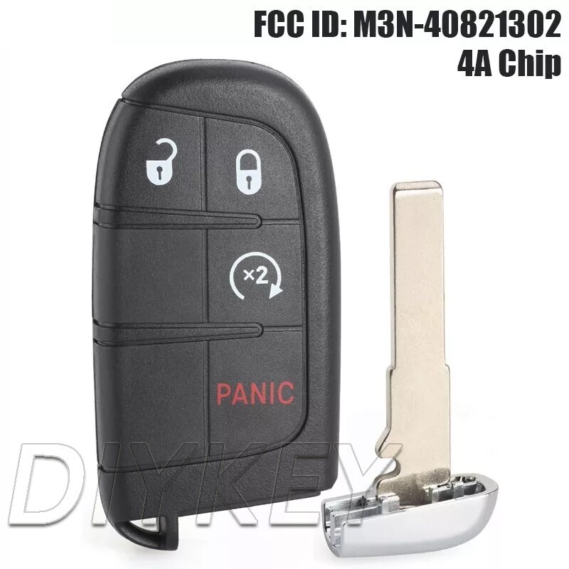 2015-2020 Jeep Compass Remote Key Fob M3N-40821302 with 4A Chip