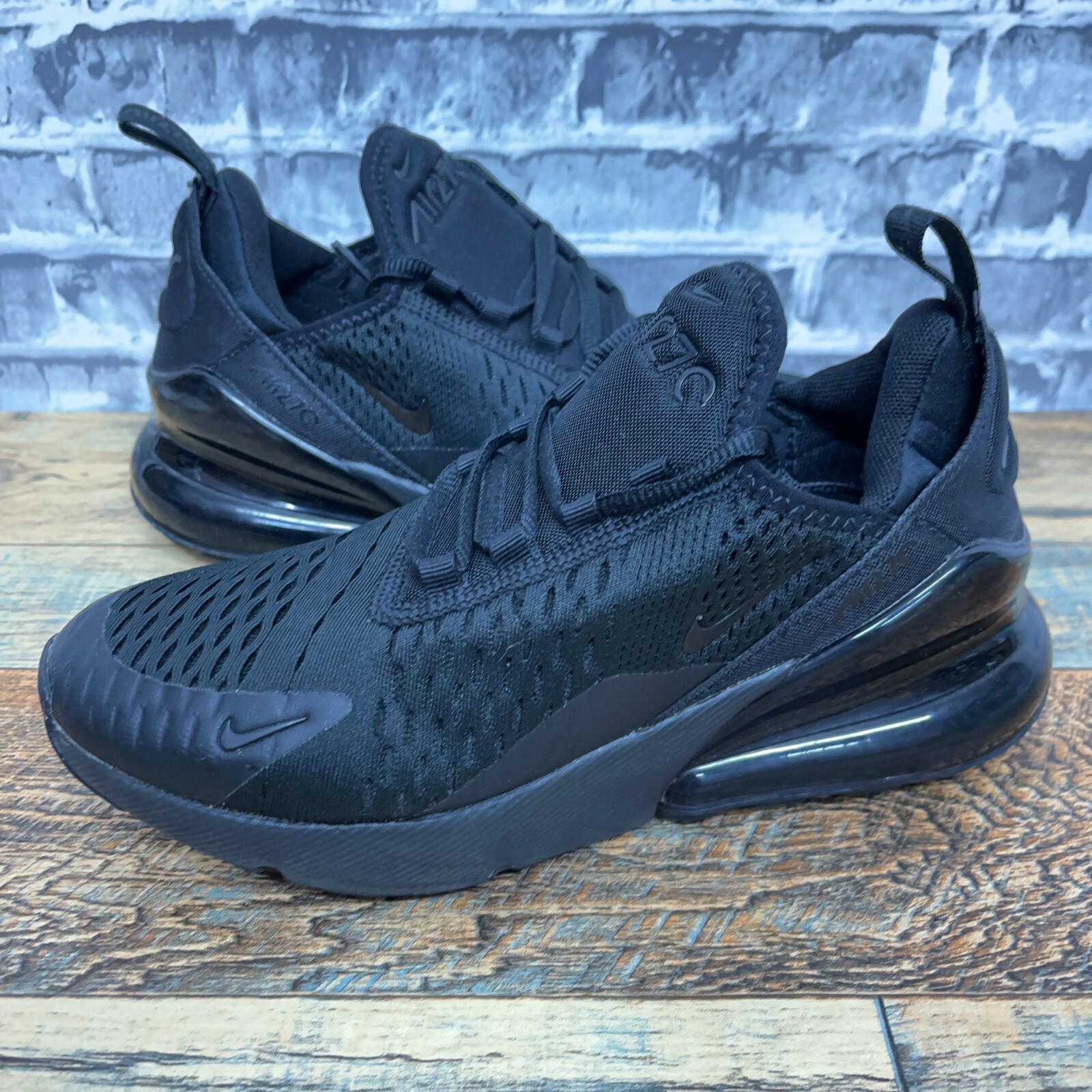 Nike Air Max 270 GS Triple Black Youth 