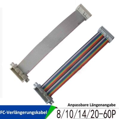 FC-Verlängerung-JTAG-AVR-Download-IDC-Kabel-Männchen/Buchse Graues/Farbe Kabel