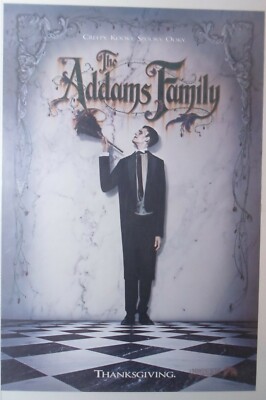 The Addams Family 1991 Vintage Poster Angelica Huston Raul Julia 27x40 Lurch