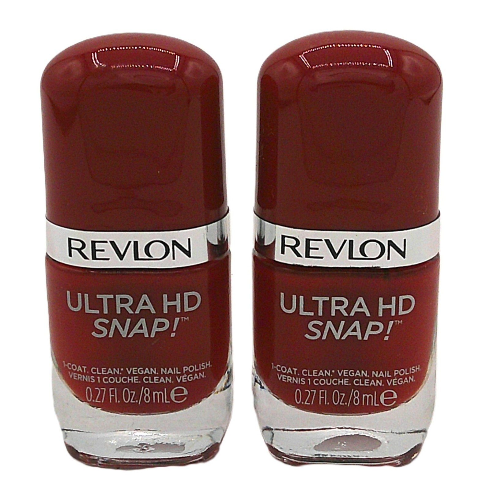 Revlon Ultra HD Snap Vegan Glossy Red Nail Polish 2-Pack 0.27 oz