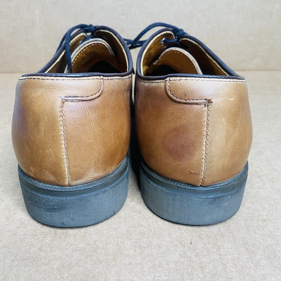 Eddie Bauer Hombres Con Cordones Oxford Talla 10.5 M CUERO Marrón De Colección EE. UU. Foto 3 de 4