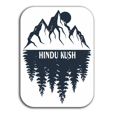 2 x 10cm Hindu Kush Peaks Vinyl Stickers - Travel Sticker Laptop ...