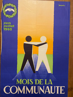 Affiche Monat Der Community & 1960 & Jousselin & Grafik & Design